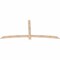 Ekena Millwork Bellingham Smooth Timber Gable Bracket, Douglas Fir, 84"W x 38"H x 1 1/2"D x 3 1/2"F, 11/12 Pitch GBW084X38X0204BEL00SDF - alternate 5